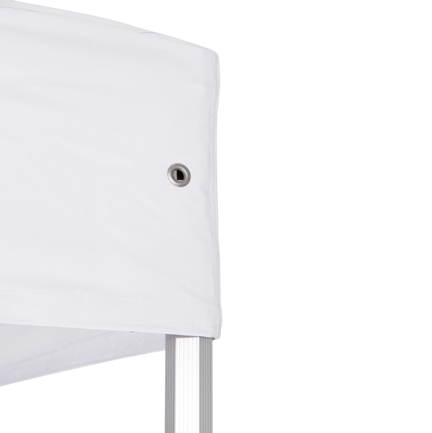 GAZEBO HEAVY-DUTY CRESSEN HM6305 FOLDABLE-ALUMINUM SILVER FRAME-WHITE SHADES 3x3x3,4Hm