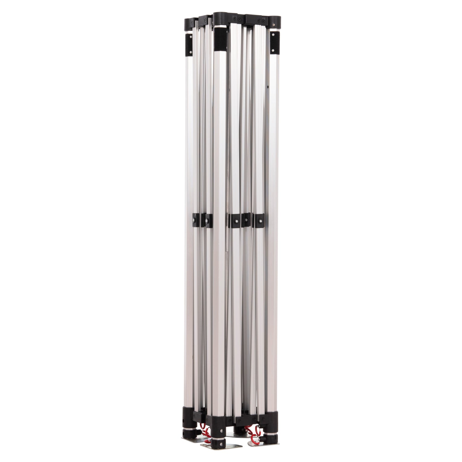 GAZEBO HEAVY-DUTY CRESSEN HM6305 FOLDABLE-ALUMINUM SILVER FRAME-WHITE SHADES 3x3x3,4Hm