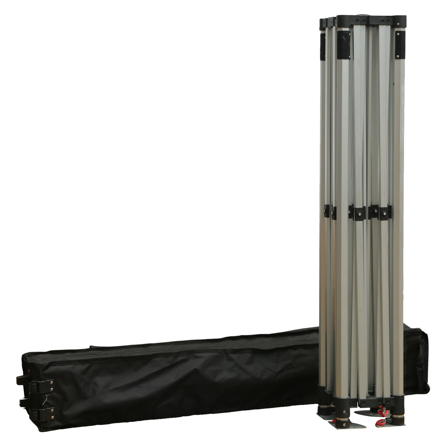 GAZEBO HEAVY DUTY WITH SIDEWALL SHADE CRESSEN HM21097 FOLDABLE-ALUMINUM SILVER FRAME-WHITE 3x3x3,4Hm