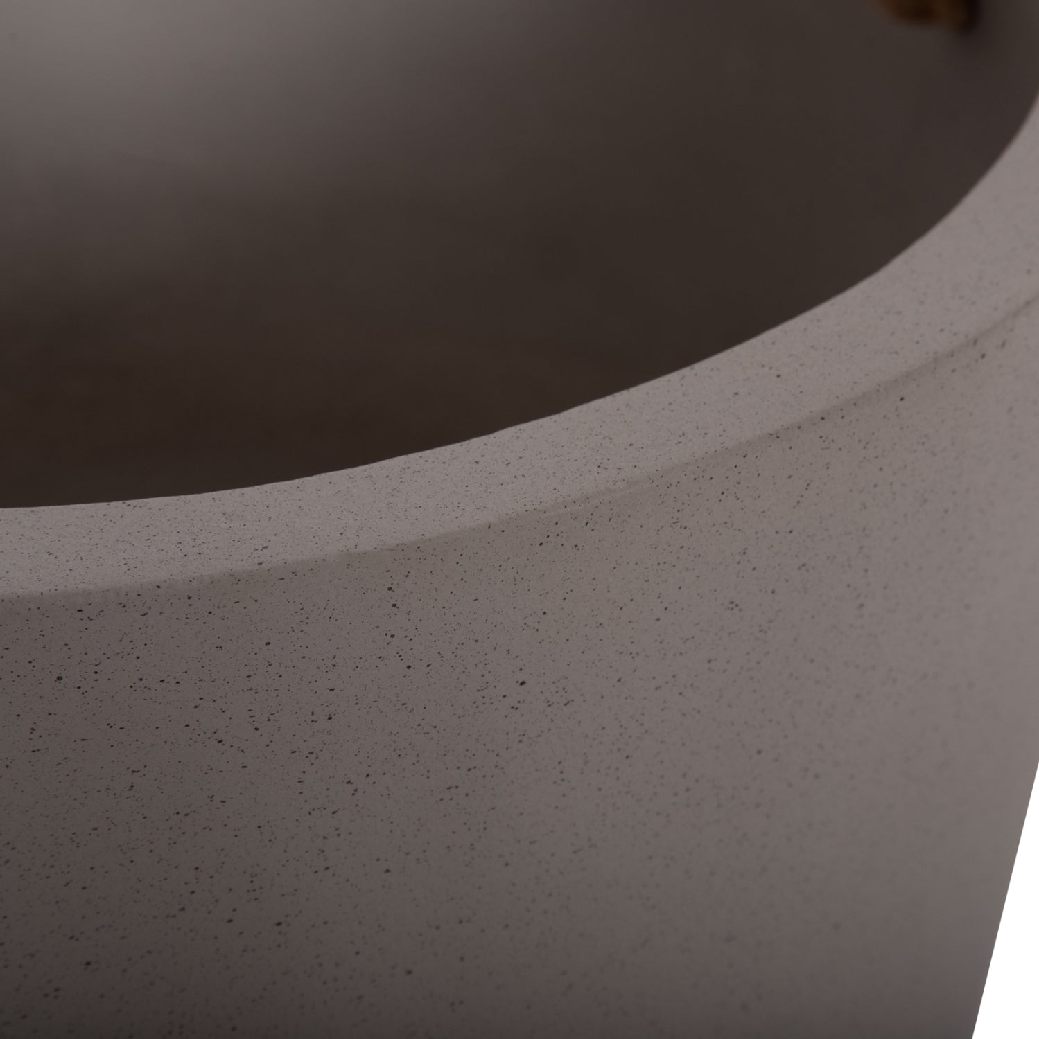 INDOOR PLANTER/POT SERIES TRYLL HM4690L FIBER CEMENT IN GREY & ROPE Φ40x25.5Hcm.