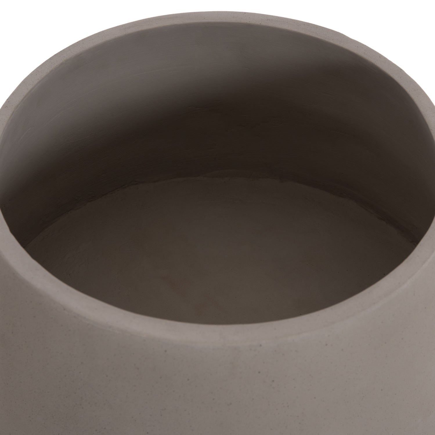 INDOOR POT QUAN HM4680.03M FIBER CEMENT IN GREY--TEAK BASE Φ35x50Hcm