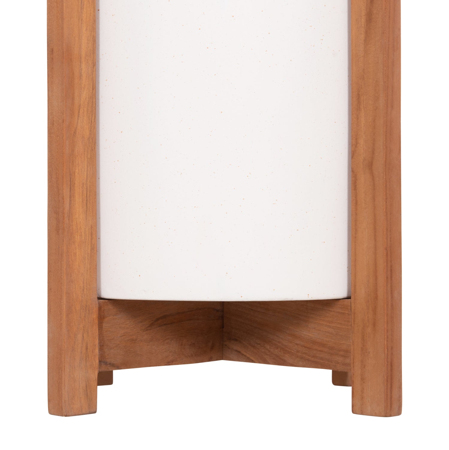 INDOOR POT HOFF HM4682.02S FIBER CEMENT IN WHITE--TEAK BASE Φ33x42Hcm