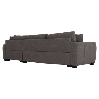 CORNER SOFA REVERSIBLE MEDEL HM3288.01 GREY P.E. FABRIC 290x208x80Hcm.