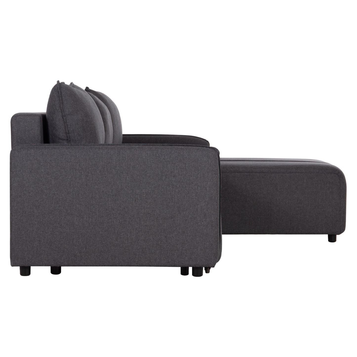 REVERSIBLE CORNER SOFA-BED FREDI HM3312.01 GREY FABRIC 220x167x85Hcm.