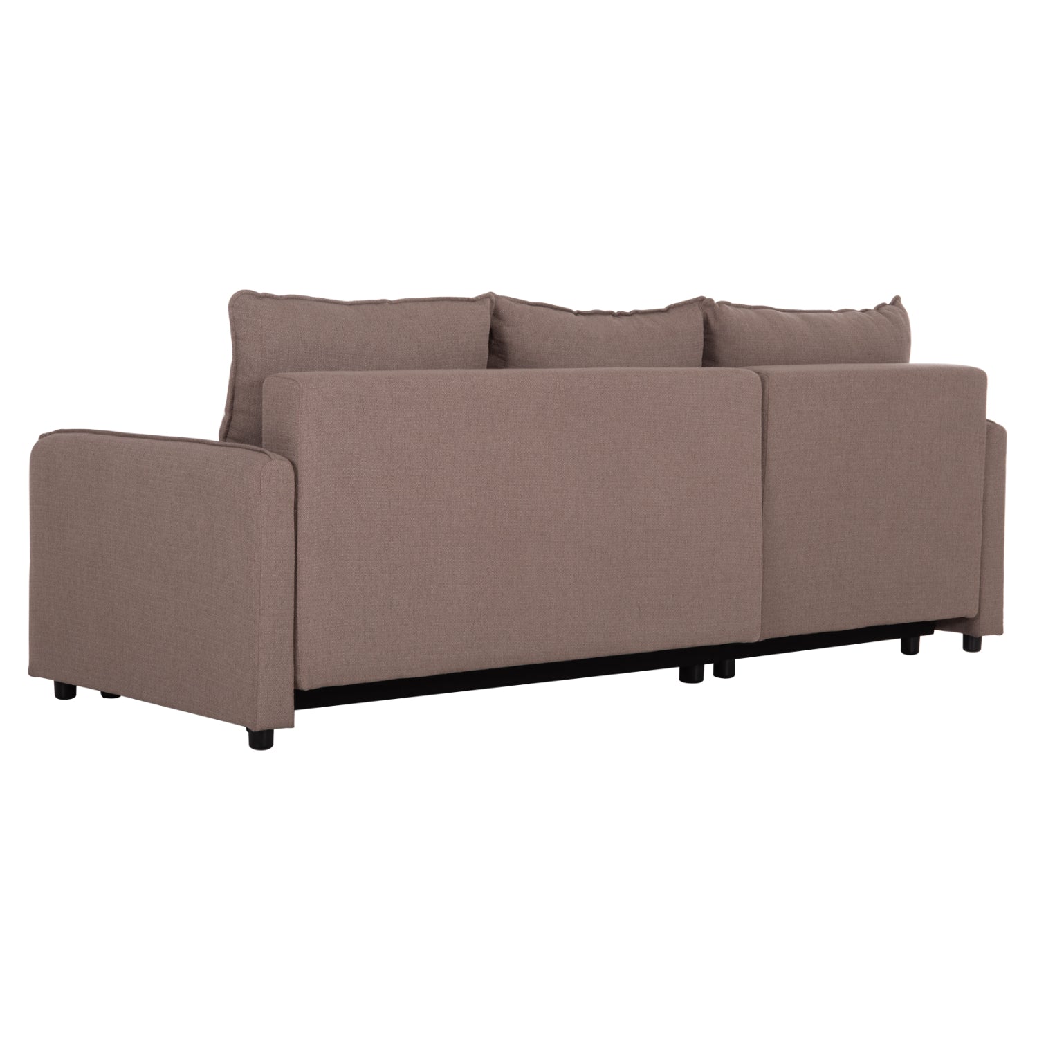 REVERSIBLE CORNER SOFA-BED FREDI HM3312.04 BROWN FABRIC 220x167x85Hcm.