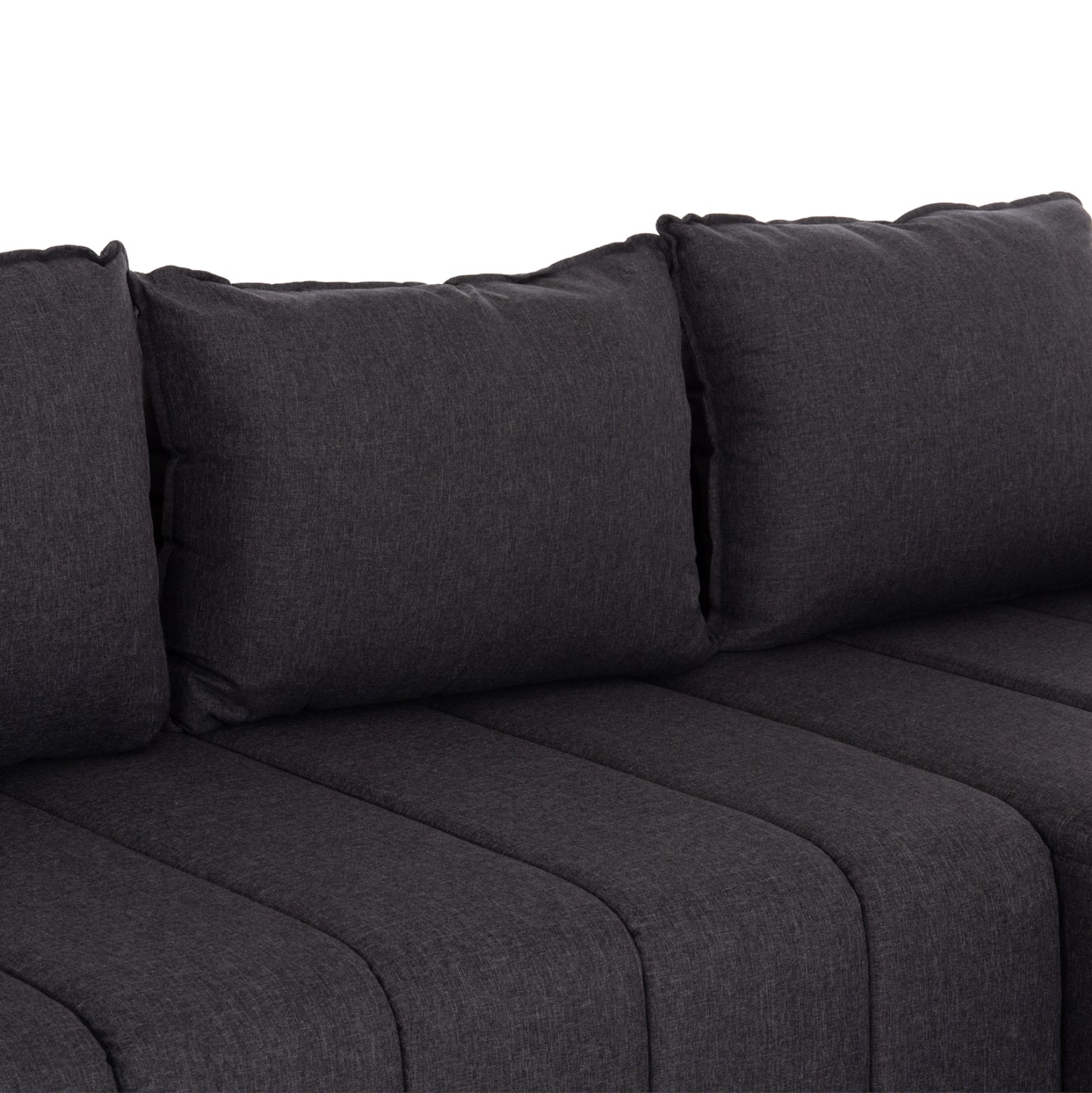 REVERSIBLE CORNER SOFA-BED FREDI HM3312.01 GREY FABRIC 220x167x85Hcm.