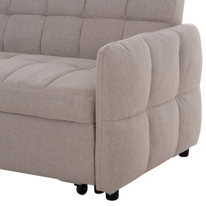 CORNER SOFABED REVERSIBLE NEZU HM3294.02 BEIGE FABRIC 210x140x78Hcm.