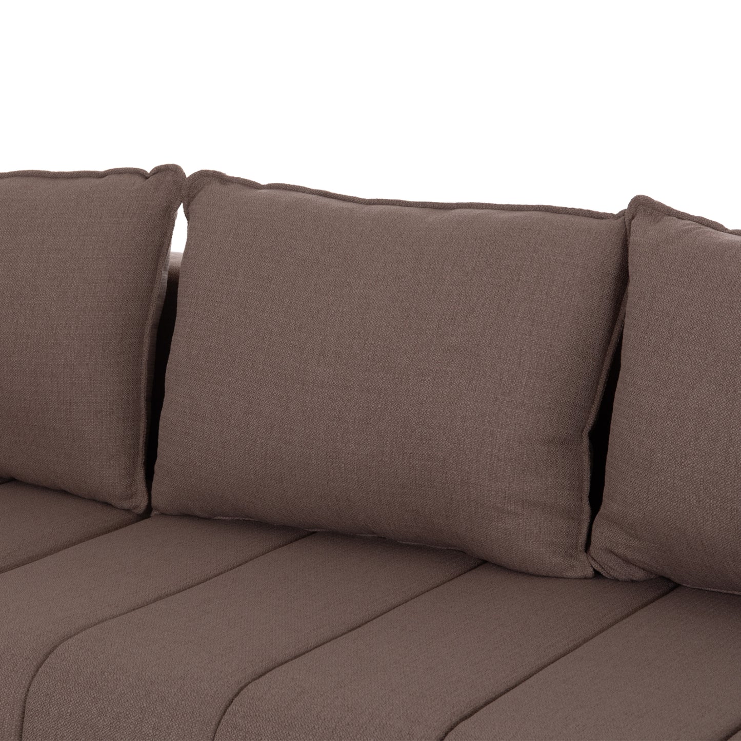 REVERSIBLE CORNER SOFA-BED FREDI HM3312.04 BROWN FABRIC 220x167x85Hcm.