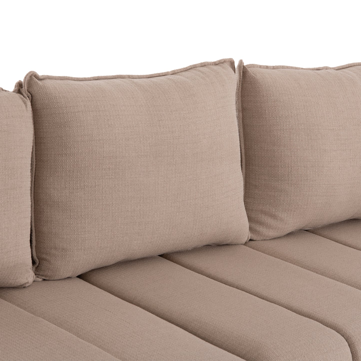 REVERSIBLE CORNER SOFA-BED FREDI HM3312.03 BEIGE FABRIC 220x167x85Hcm.