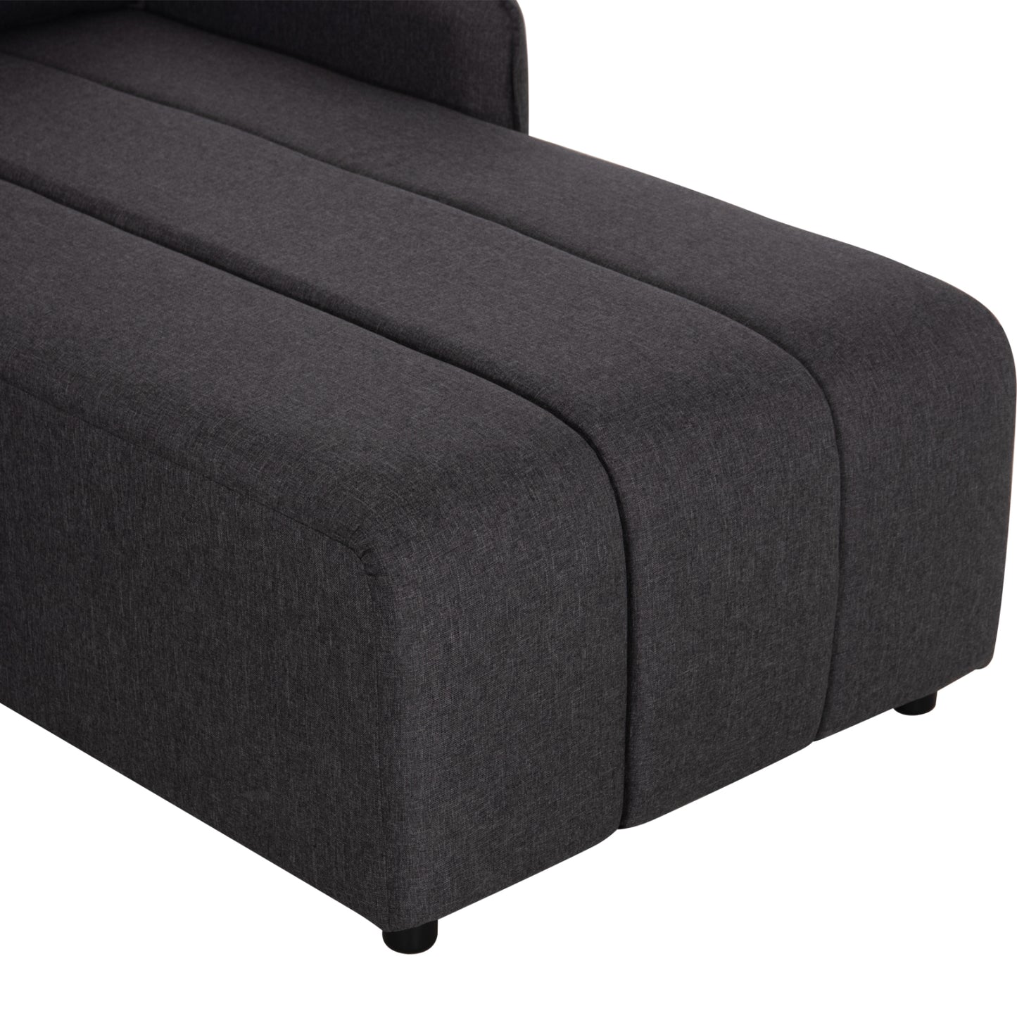 REVERSIBLE CORNER SOFA-BED FREDI HM3312.01 GREY FABRIC 220x167x85Hcm.