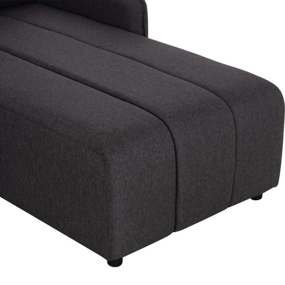 REVERSIBLE CORNER SOFA-BED FREDI HM3312.01 GREY FABRIC 220x167x85Hcm.