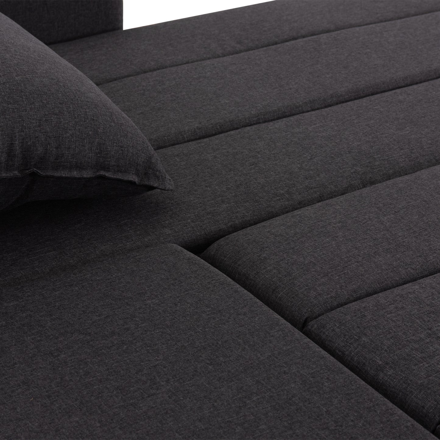 REVERSIBLE CORNER SOFA-BED FREDI HM3312.01 GREY FABRIC 220x167x85Hcm.