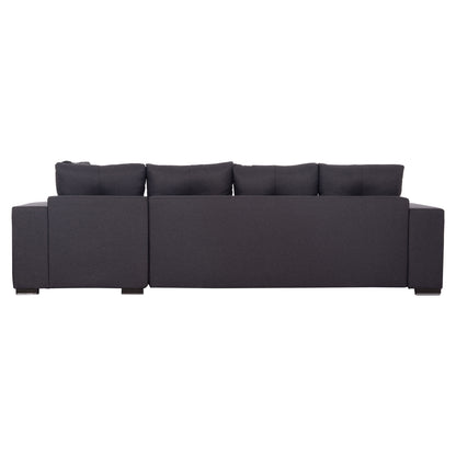 CORNER SOFA-BED WITH STORAGE SPACE TRENDSTON HM3302.01R GREY FABRIC 298x177x95Hcm.