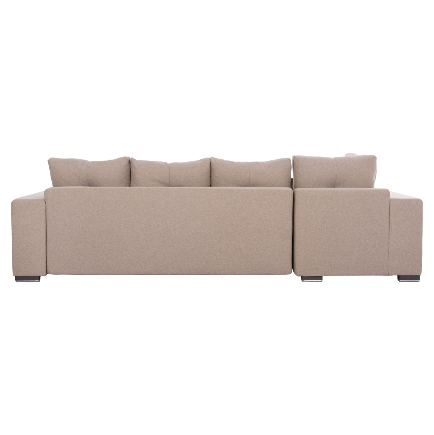 CORNER SOFA-BED WITH STORAGE SPACE TRENDSTON HM3302.03L BEIGE FABRIC 298x177x95Hcm.