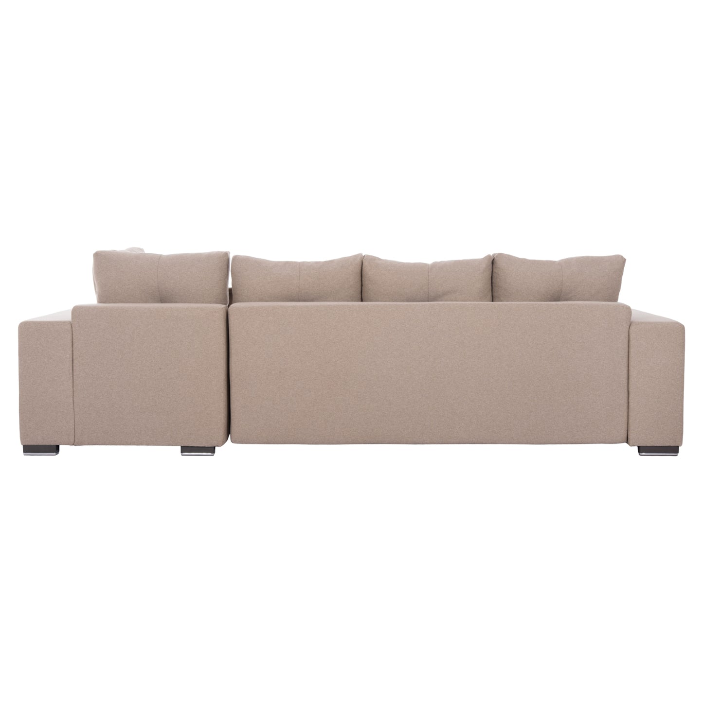 CORNER SOFA-BED WITH STORAGE SPACE TRENDSTON HM3302.03R BEIGE FABRIC 298x177x95Hcm.