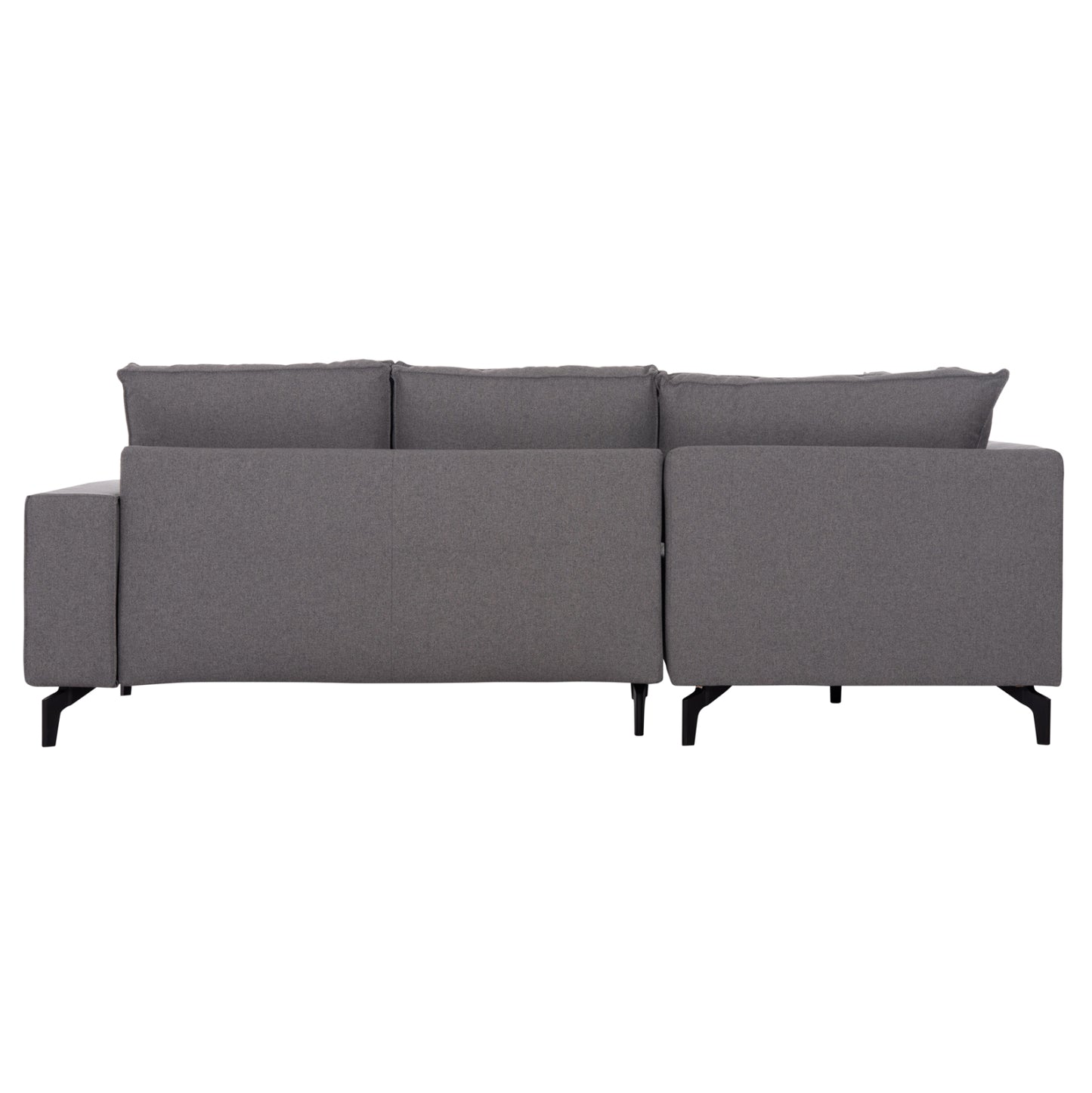 CORNER SOFA-BED WITH STORAGE SPACE SAFFIRA HM3303.01L GREY FABRIC 270x195x100Hcm.