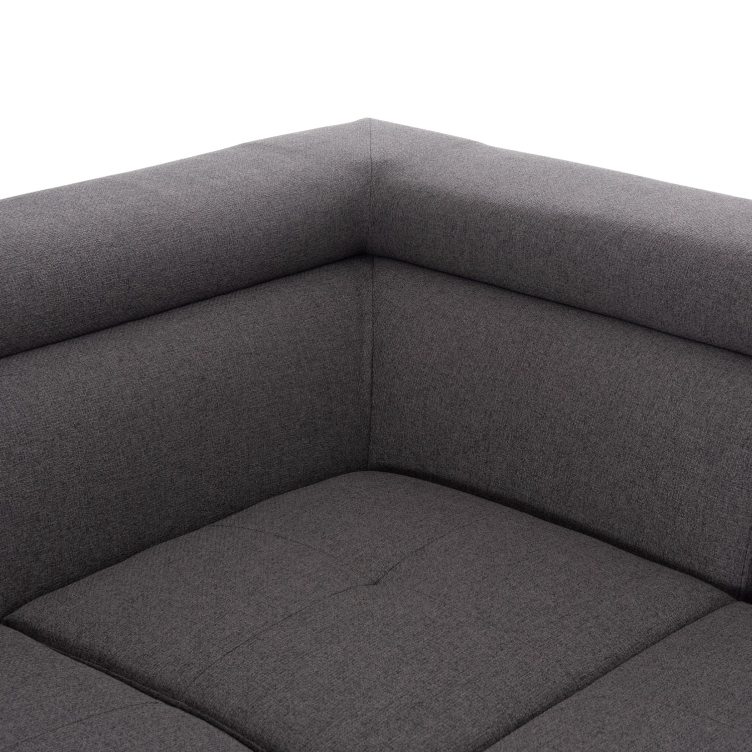 CORNER SOFA-BED WITH STORAGE SPACE ENCORE HM3301.01L GREY FABRIC 285x205x90Hcm.