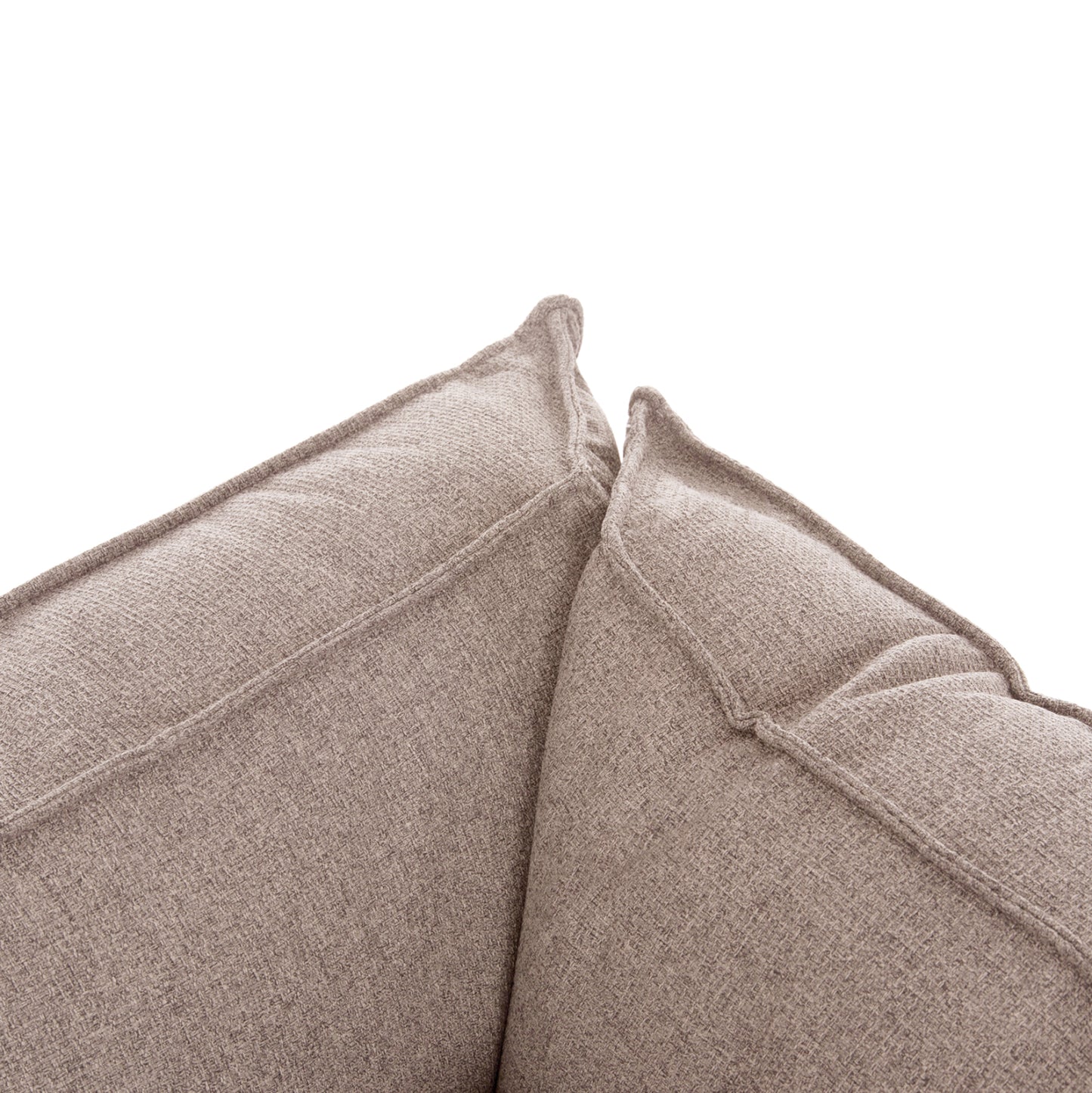 CORNER SOFA-BED WITH STORAGE SPACE SAFFIRA HM3303.03R BEIGE FABRIC 270x195x100Hcm.