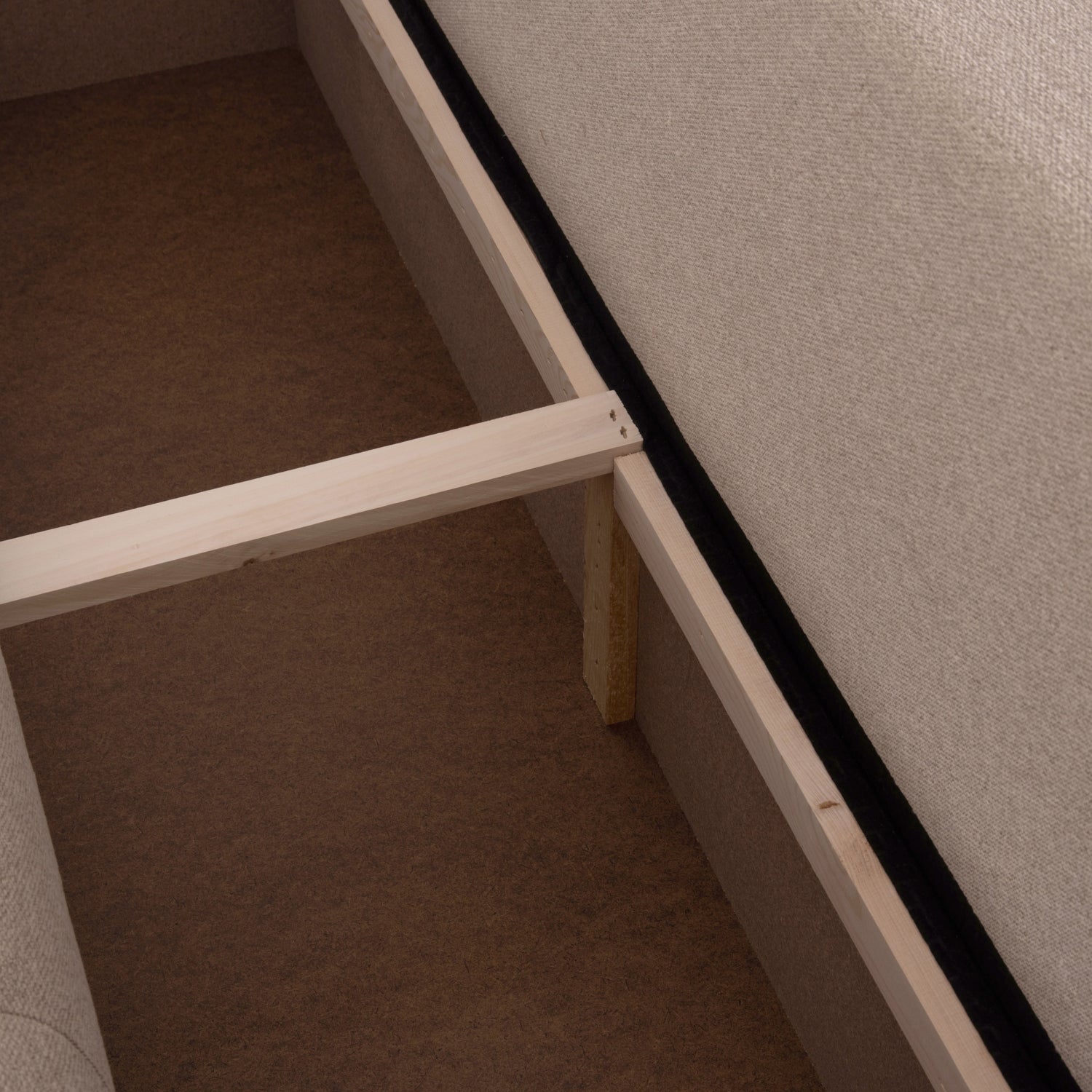 CORNER SOFA-BED WITH STORAGE SPACE TRENDSTON HM3302.03L BEIGE FABRIC 298x177x95Hcm.