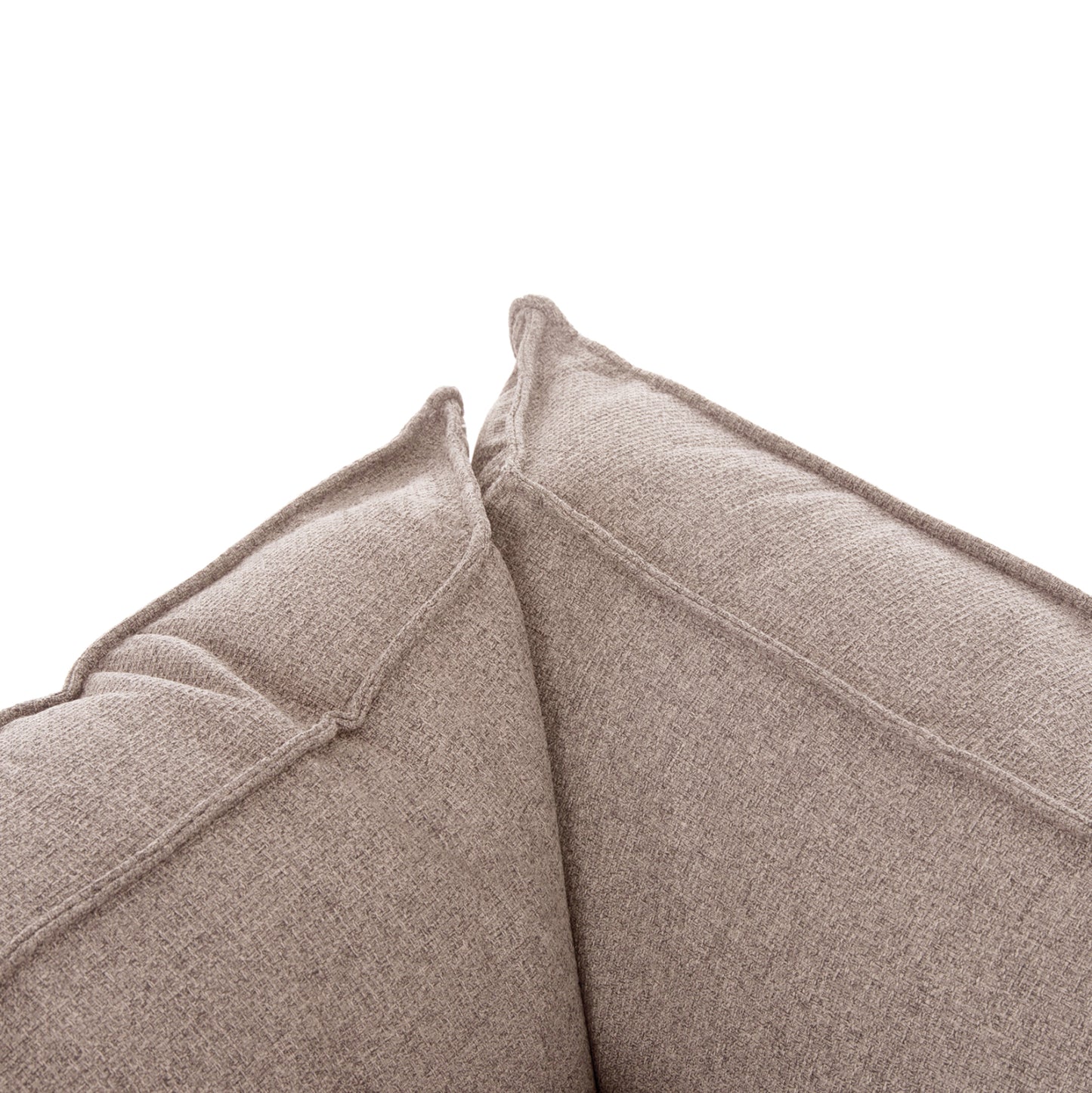 CORNER SOFA-BED WITH STORAGE SPACE SAFFIRA HM3303.03L BEIGE FABRIC 270x195x100Hcm.