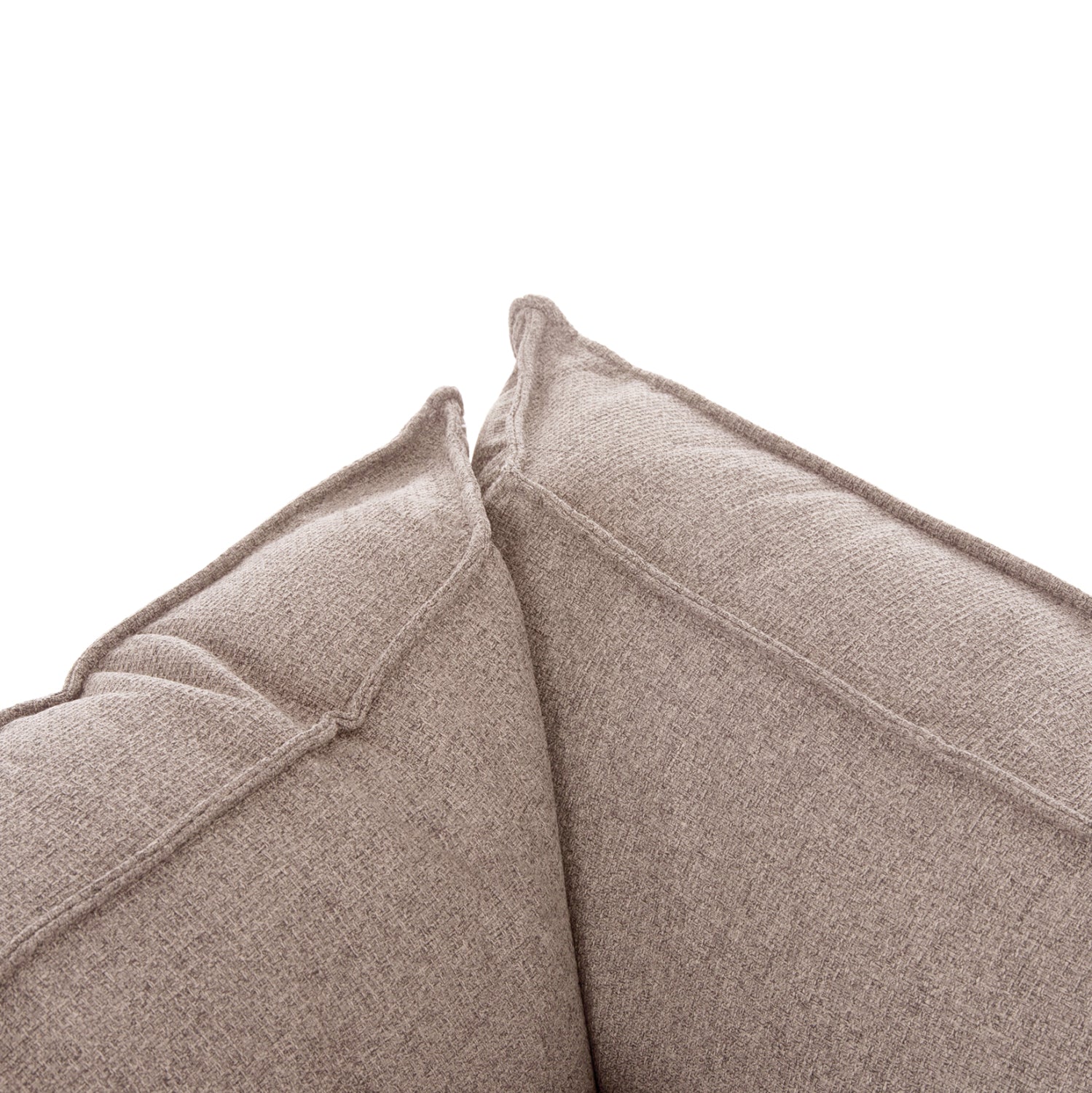 CORNER SOFA-BED WITH STORAGE SPACE SAFFIRA HM3303.03L BEIGE FABRIC 270x195x100Hcm.