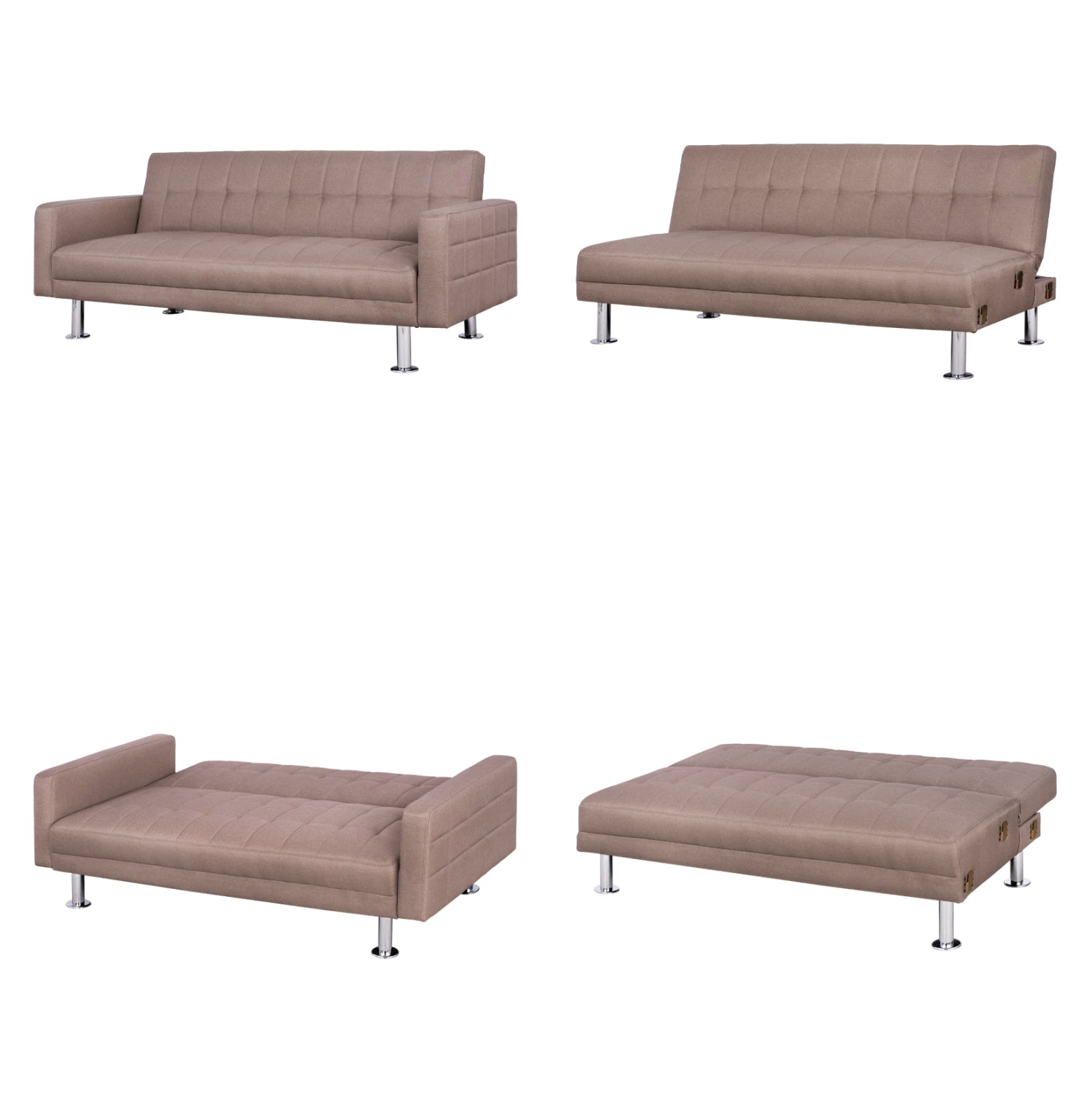 Mutli Corner Sofa Beige Sofa Bed Holden HM3147.02 Recersible 265x151x78cm