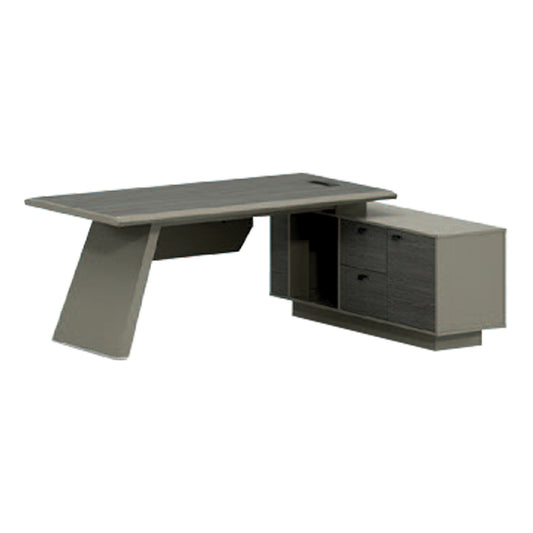 Professional Office Lux Series 196x150x75x Reversible Corner Mocha & Ash color HM2115