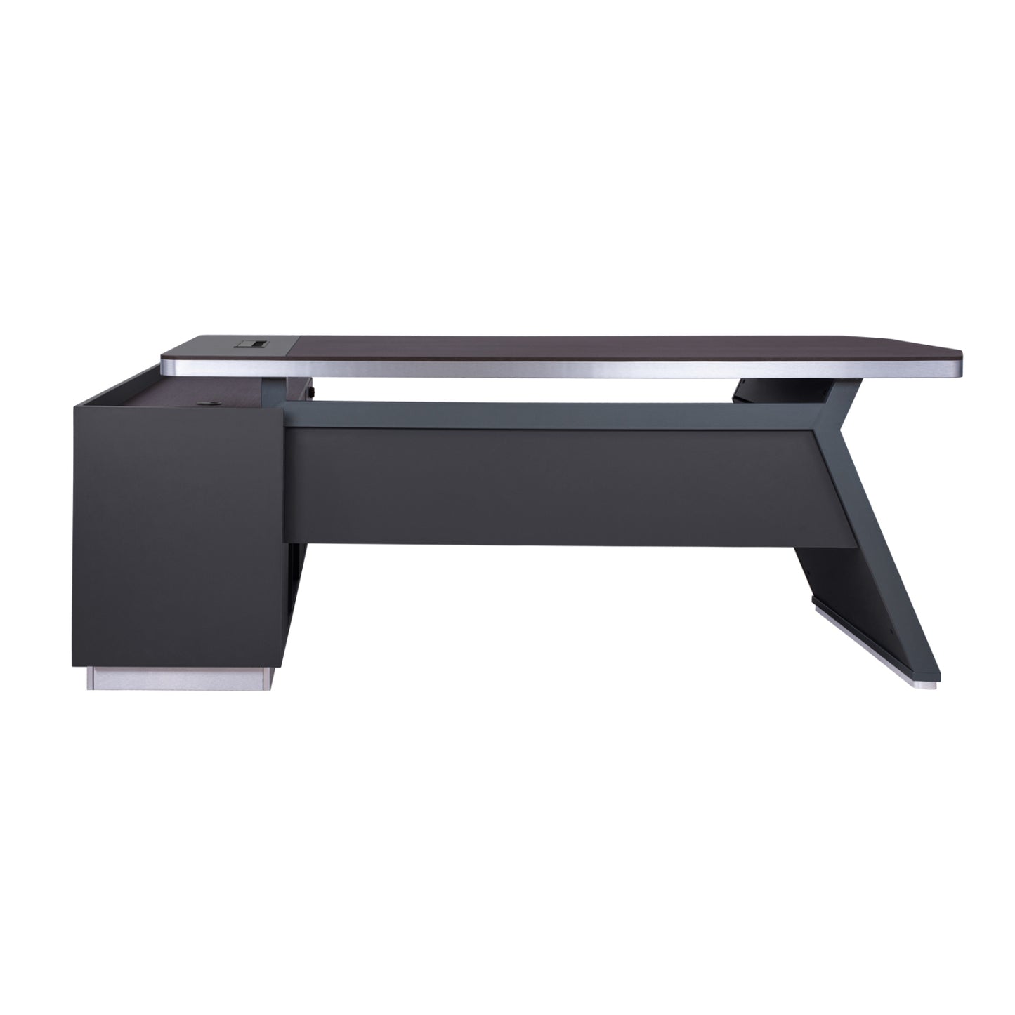 Professional office  right corner Rosewood HM2084R 220x180x76cm