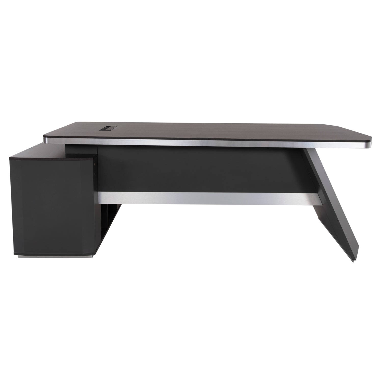 Professional office right corner Rosewood HM2083R 220x180x76Ηcm