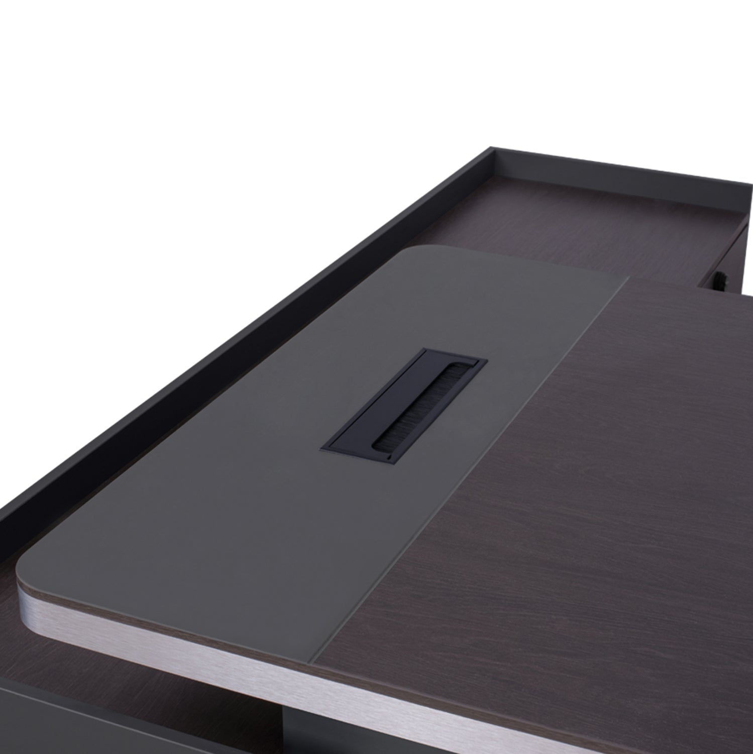 Professional office  right corner Rosewood HM2084R 220x180x76cm