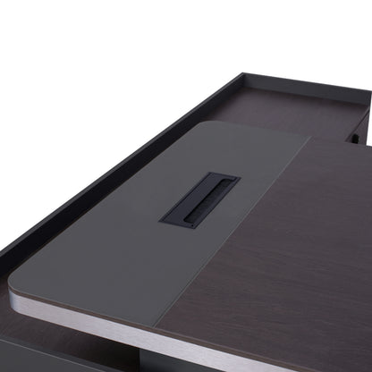 Professional office  right corner Rosewood HM2084R 220x180x76cm