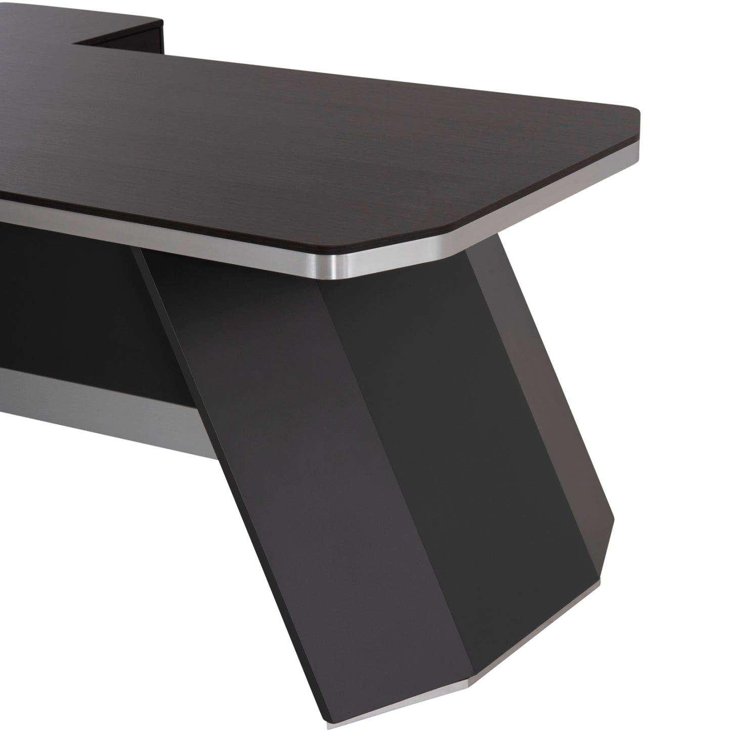 Professional office right corner Rosewood HM2083R 220x180x76Ηcm
