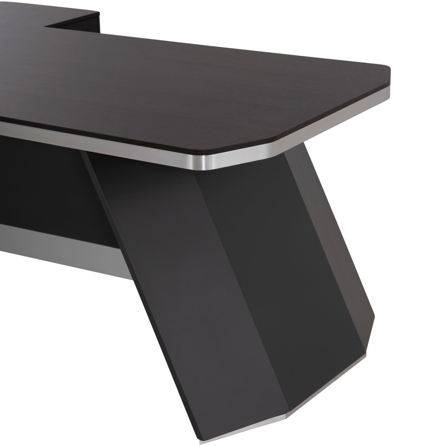 Professional office right corner Rosewood HM2083R 220x180x76Ηcm