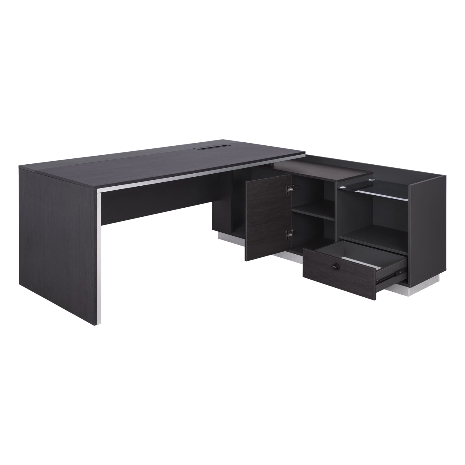 Professional Office Right Corner Rosewood HM2112R 200x160x76cm