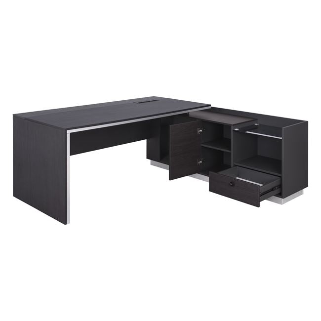 Professional office right corner Rosewood HM2086R 180x170x76cm