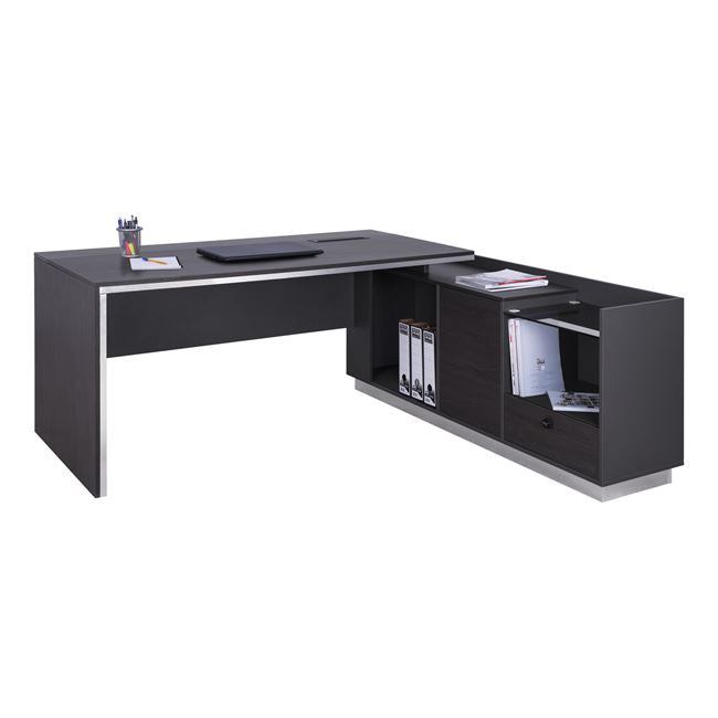 Professional office right corner Rosewood HM2086R 180x170x76cm