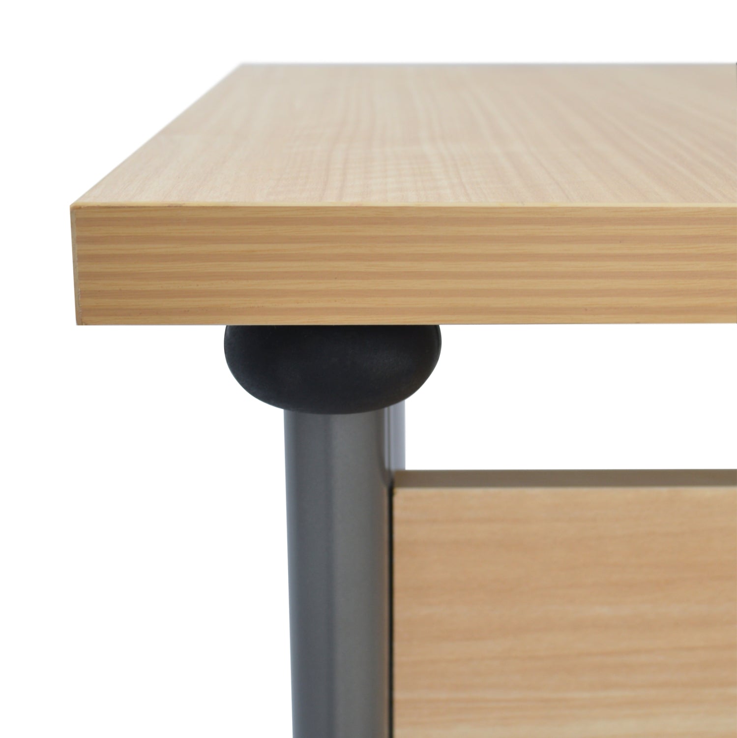 Professional right corner office HM2043.01R in oak color 160x120x75