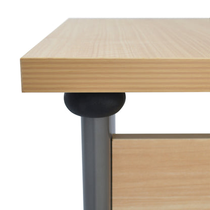 Professional right corner office HM2043.01R in oak color 160x120x75