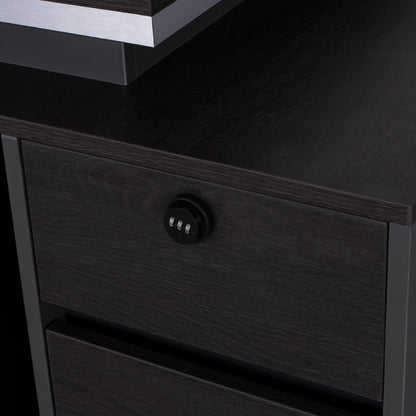 Professional office with right cabinet Rosewood HM2087R 160x80x76cm