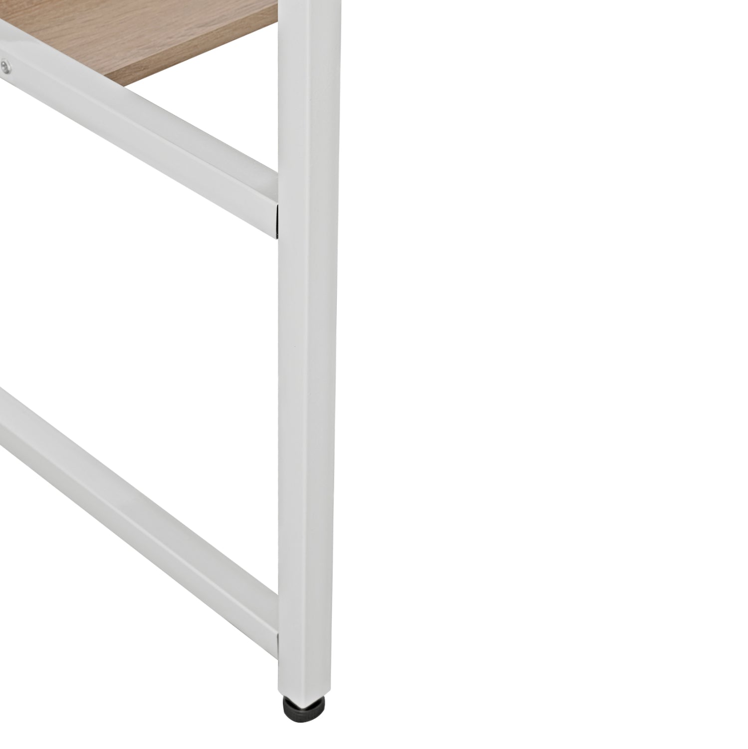 DESK PORTIS HM2131.01 MELAMINE IN SONAMA WITH WHITE MATTE METAL FRAME 120X50X75cm.