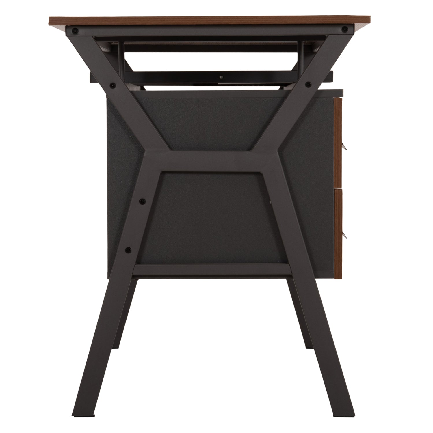 DESK VITINO HM2130.03, walnut-grey, 120X60X76H