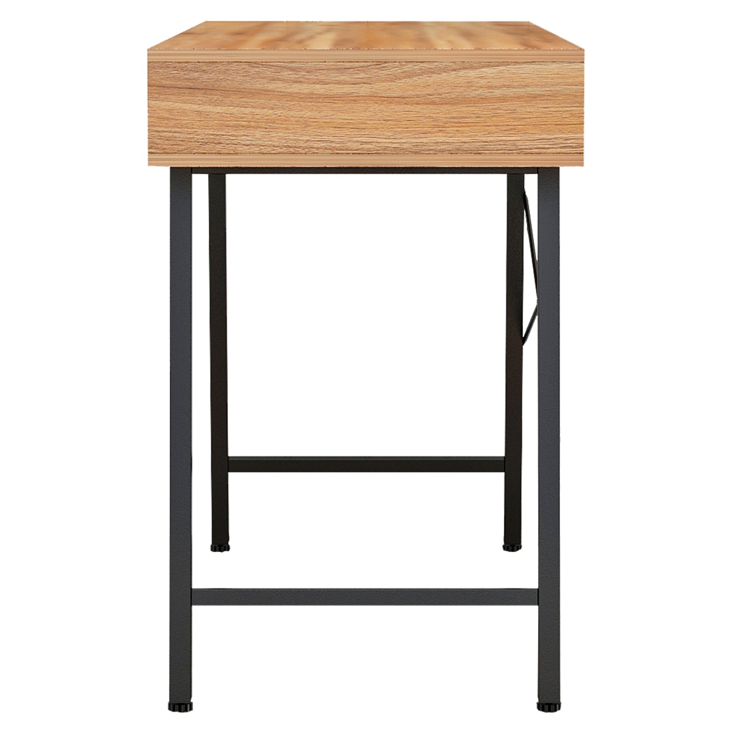 HM2128.03 desk, walnut-grey-black, 120x48x76,5