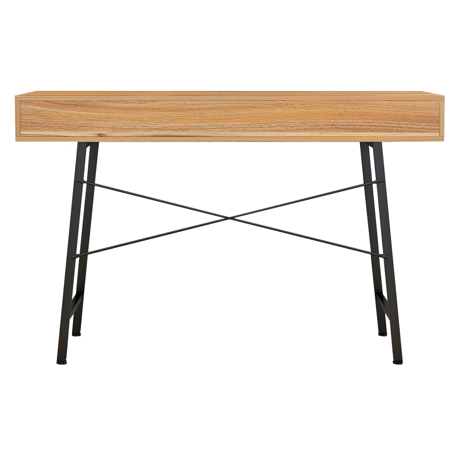 HM2128.03 desk, walnut-grey-black, 120x48x76,5