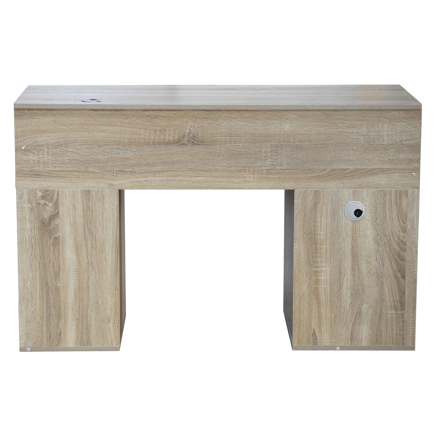 MELAMINE DESK STATUS HM2026.02 SONOMA-WHITE 120Χ55Χ76 cm.