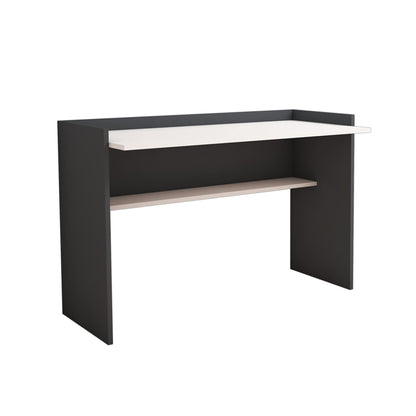 DESK MELAMINE GREY-WHITE 118x58x80Hcm.HM9227.13