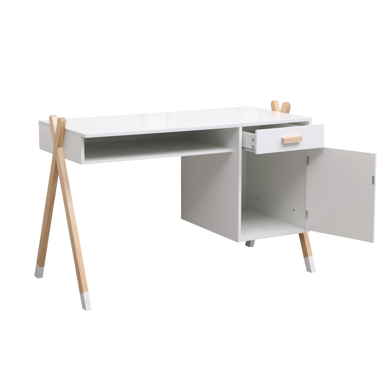 CHILDREN'S DESK PASCHAL HM2496.03 MELAMINE-PINE WOOD 120x55x75Hcm.