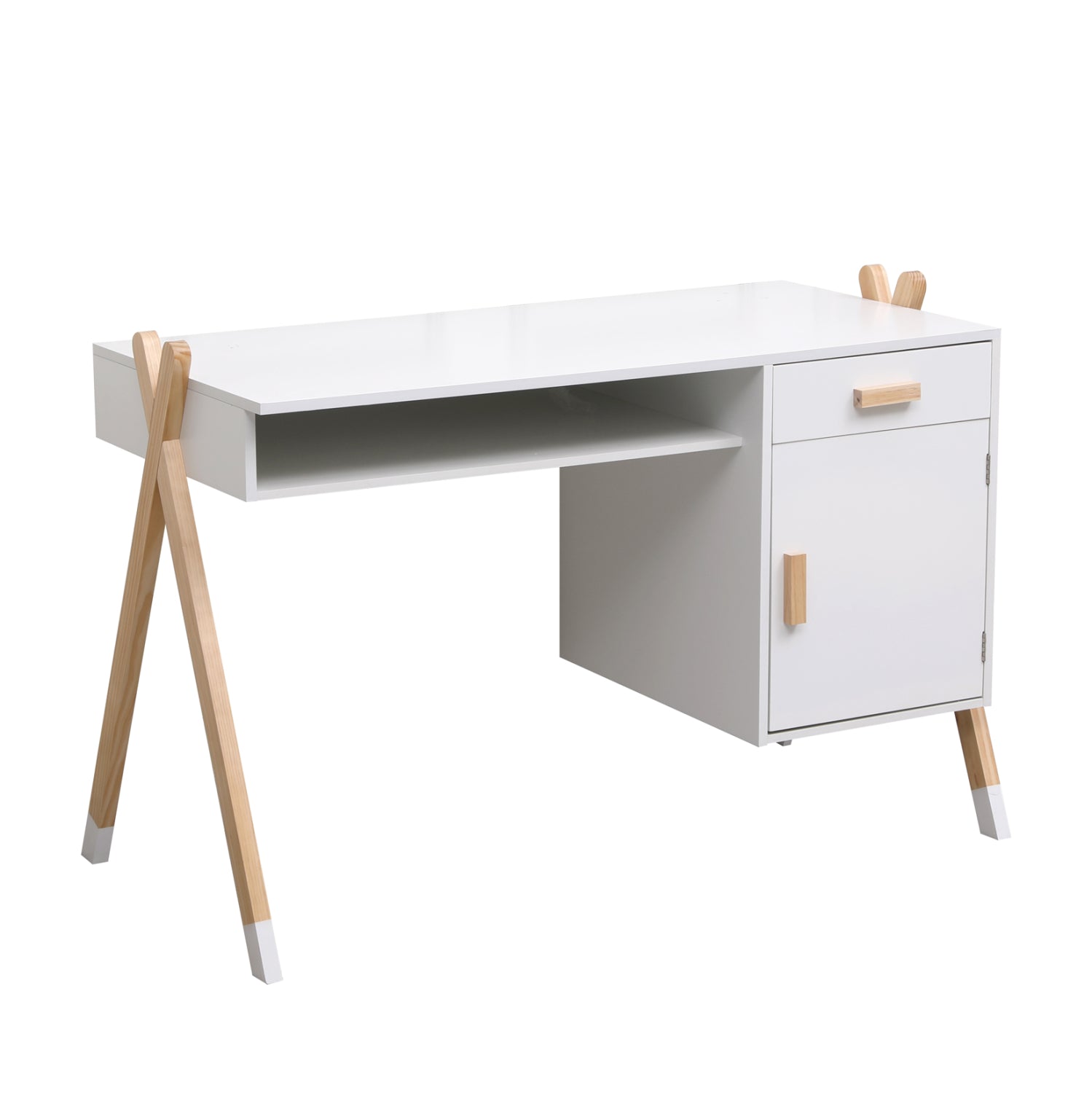 CHILDREN'S DESK PASCHAL HM2496.03 MELAMINE-PINE WOOD 120x55x75Hcm.