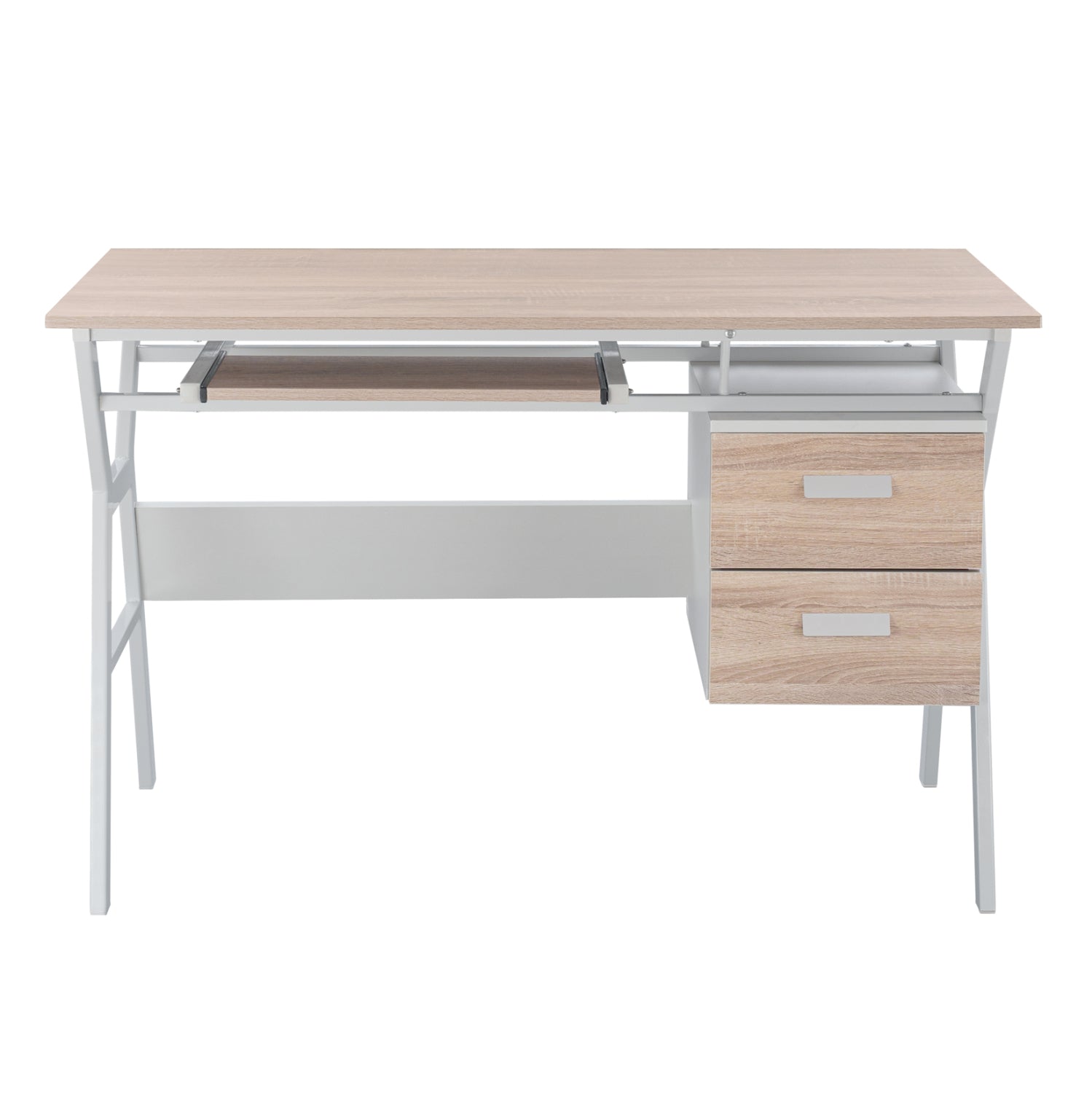 DESK VITINO HM2130.01, SONAMA-WHITE, 120X60X76H