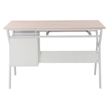 DESK VITINO HM2130.01, SONAMA-WHITE, 120X60X76H