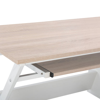 DESK VITINO HM2130.01, SONAMA-WHITE, 120X60X76H